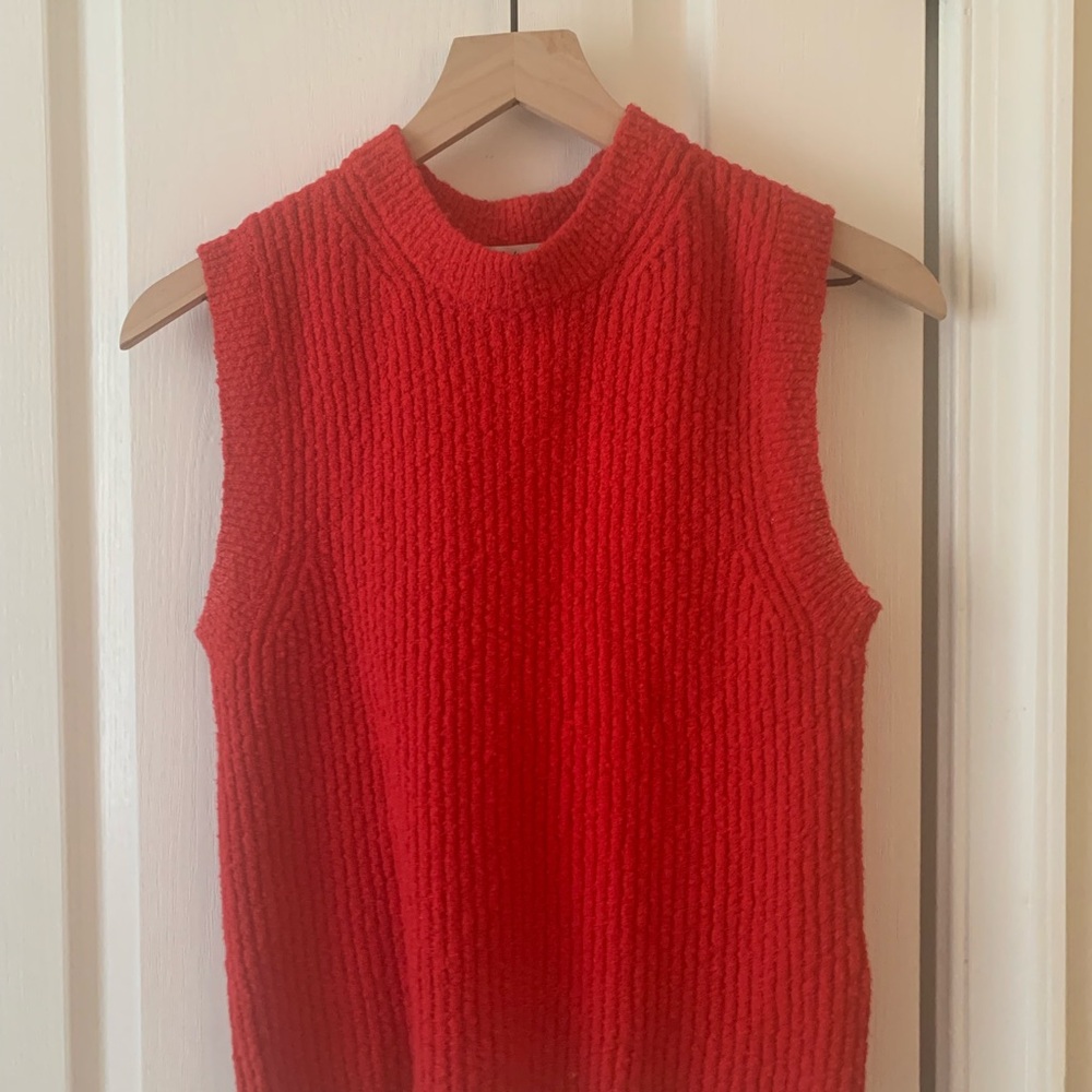 Madewell Red Textured Knit Tank